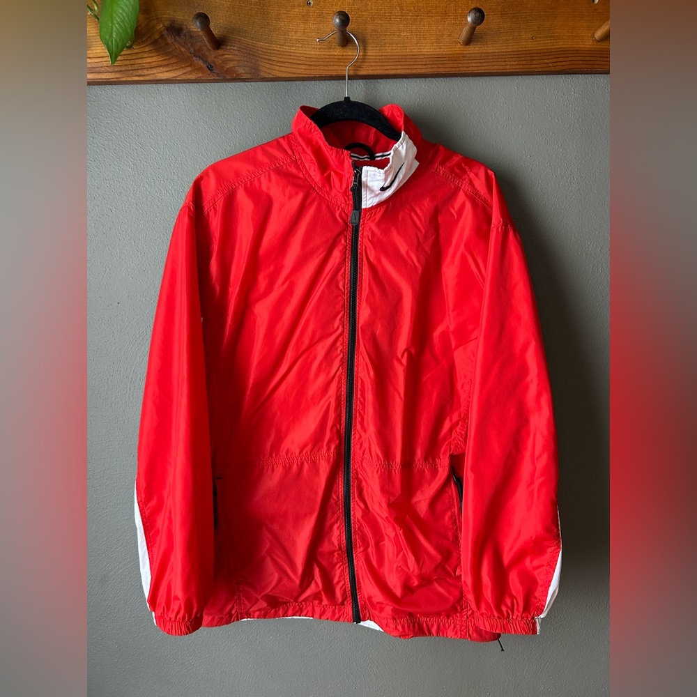 Vintage Nike Windrunner Jacket Men’s Medium Red Full Zip Warm Up Track 90’s Y2K
